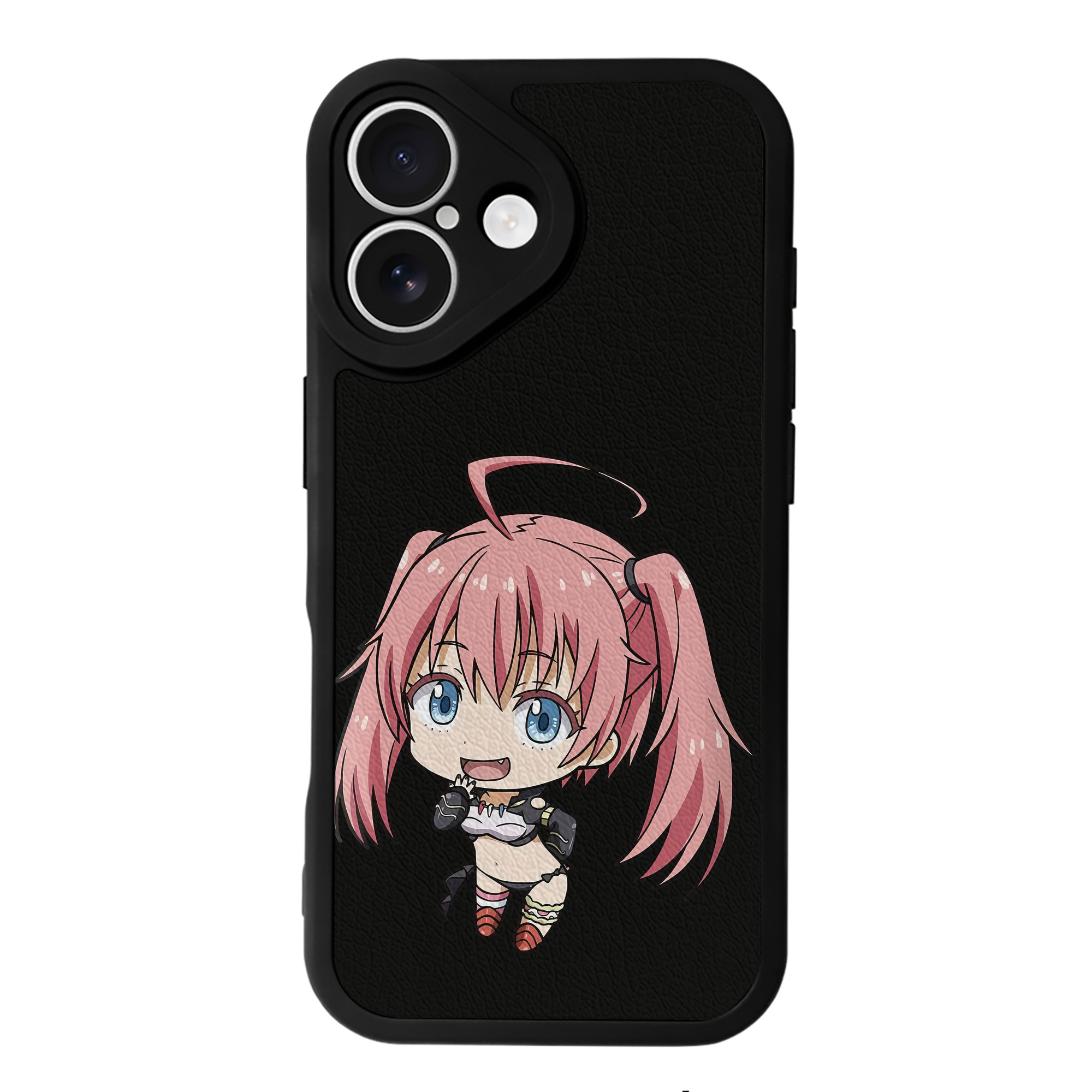 （画像用） 転スラ Regarding Reincarnated to Slime 【iPhone 16シリーズ対応】シリコンスマホケース（レザー調） 材質：シリコン